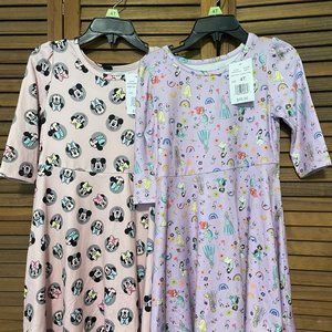 Two Disney Toddler Dresses